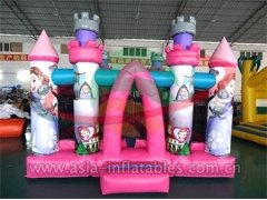 Custom Party Inflatable Pink Cartoon Mini Bouncer