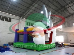 Customized Inflatable Bunny Bouncer For Party,Paintball Field Bunkers & Air Bunkers