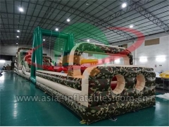 Outdoor Commercial Use Inflatable Boot Camp Obstacle For Event