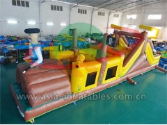 Backyard Inflatable Pirate Obstacle Course Games For Party