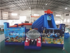 New Quality Bossaball Game Sea World Inflatable Fun City