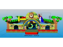 Hot Selling Party Inflatables Commercial Jungle Inflatable Fun City Airpark Outdoor Fun City Supplier in Factory Price