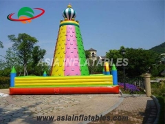 Commercial Use Colorful Kids Games Climbing Wall Inflatable Rock Climbing Mountain For Sale in Best Factory Price