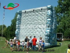 Deluxe High Safety Rock Inflatable Mountain Climbing Wall Sports Games For Sale