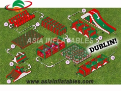 Customized Adults Insane Inflatable 5k obstacle course run for sport game,Paintball Field Bunkers & Air Bunkers