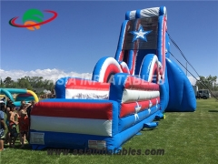 Inflatable wave water slide