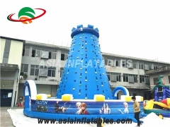 Torre rampicante gonfiabile della parete rampicante superiore blu da vendere e giochi sportivi interattivi